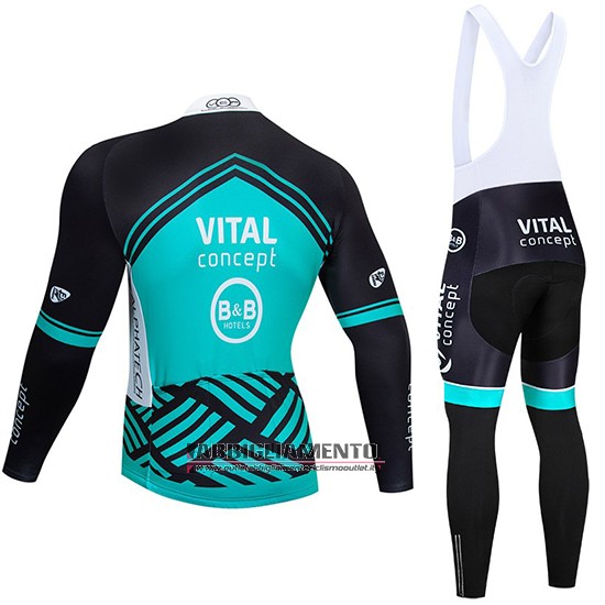 Abbigliamento Vital Concept 2019 Manica Lunga e Calzamaglia Con Bretelle Blu Bianco Nero - Clicca l'immagine per chiudere